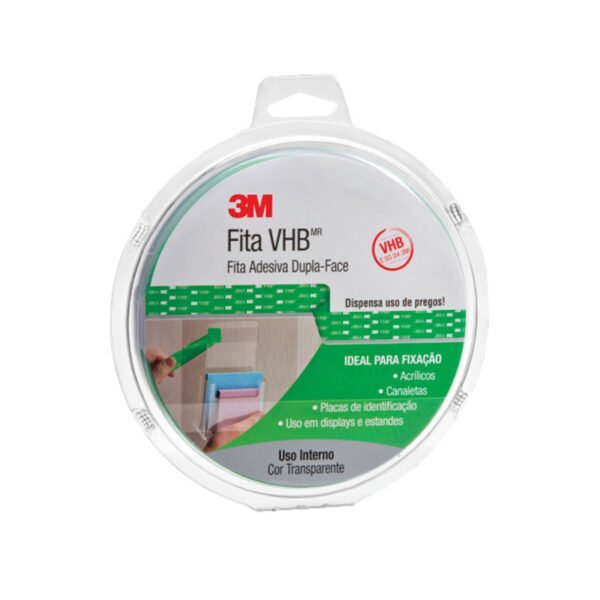 FITA DUPLÃ FACE 12MMX20,0MT TRANS VHB