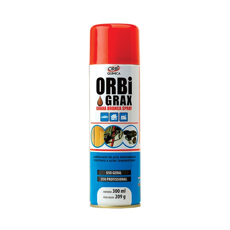 GRAXA SPRAY 209GR/300ML BRANCA ORBI GRAX