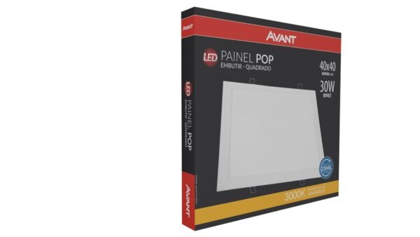 PAINEL LED EMBU 30W BIV QUA 40CM AMA