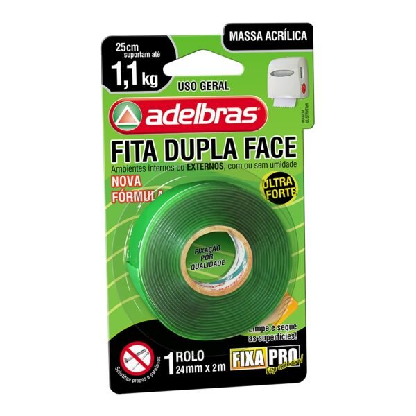 FITA DUPLÃ FACE 24MMX02MT M.ACR FIXA PRO