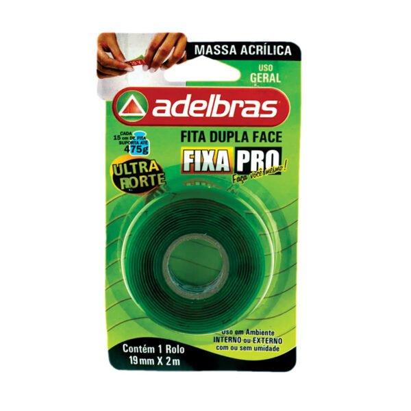 FITA DUPLÃ FACE 12MMX20MT M.ACR FIXA PRO