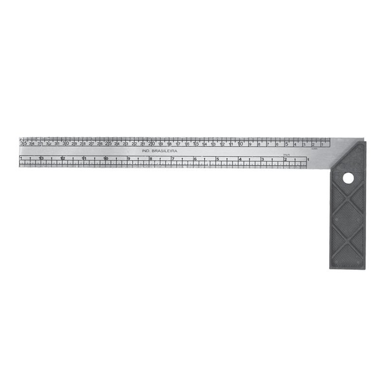ESQUADRO 12 30CM CB/PLÁSTICO