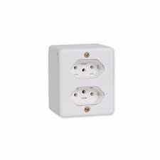 TOMADA 02 FIXA SOB 2P+T 10A BOX 63120