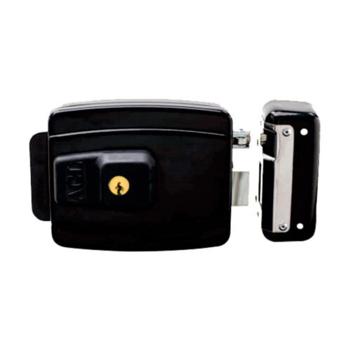 FECHADURA ELET 12V REVERSIVEL CHAVE PT