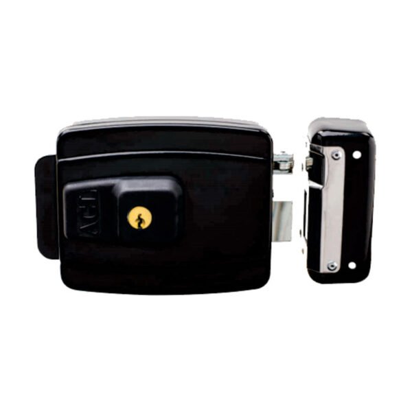 FECHADURA ELET 12V REVERSIVEL CHAVE PT