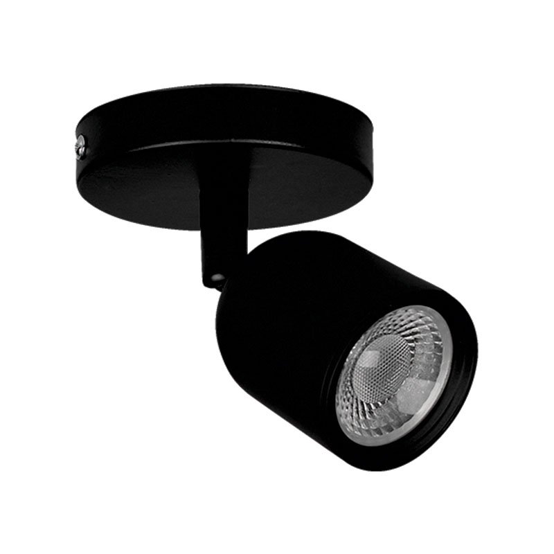 SPOT LED 07W BIV PRETO ELEGANCE 38°