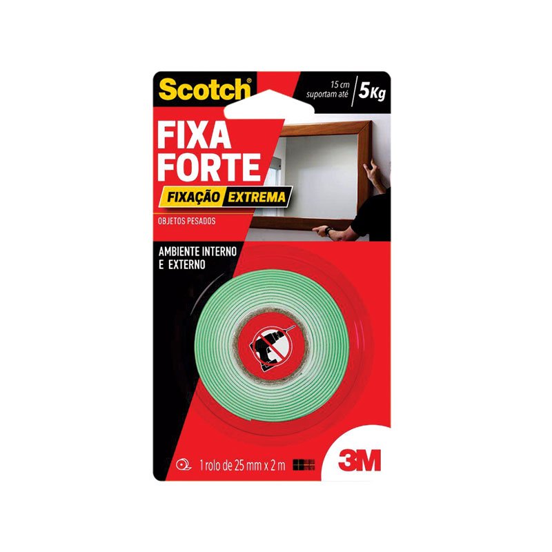 FITA DUPLÃ FACE 24MMX02,0MT ESPUMA 5000G 1