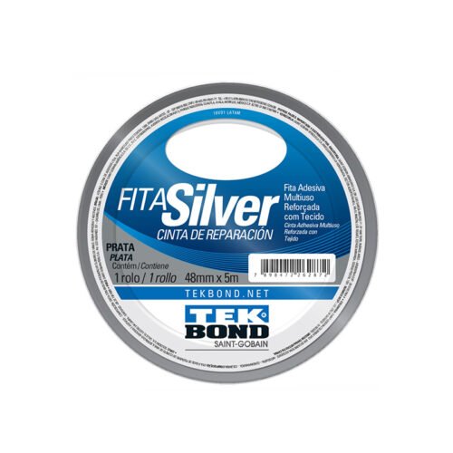 FITA ADESIVA SILVER TAPE 48MMX05MT PRATA