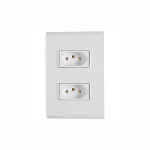 TOMADA 02 EMB BIP 2P+T 10A 250V 4X2 LIZ