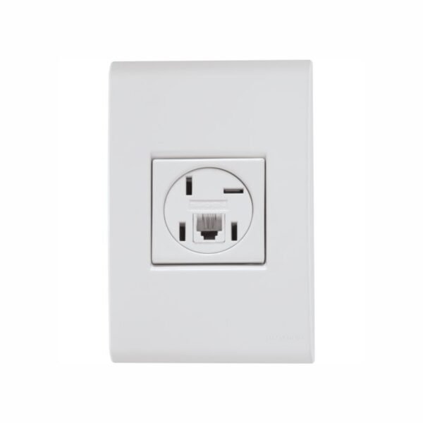 TOMADA 01 EMB TELEFONE 4P+RJ11 4X2 LIZ