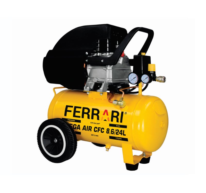 COMPRESSOR AR MEGA CFC 8,6/24L 220V 2HP 1