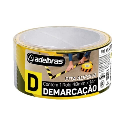 FITA DEMARCAÇÃO 48MMX014MT ZEBRADA SOLO