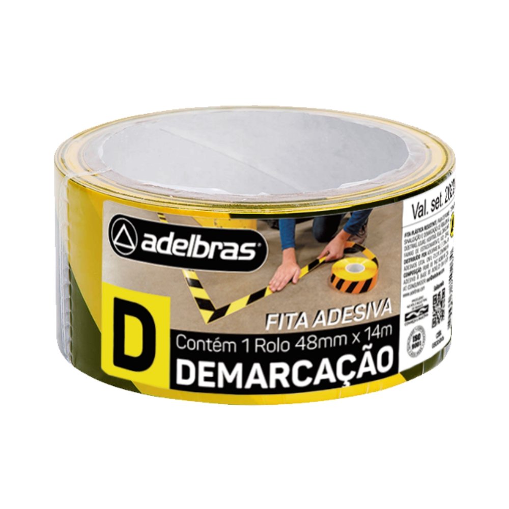 FITA DEMARCAÇÃO 48MMX014MT ZEBRADA SOLO