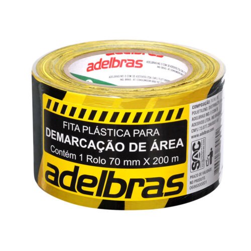 FITA DEMARCAÇÃO 70MMX200MT ZEBRADA