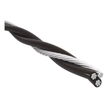 FIO CABO TRIPLEX 10,0MM 500MT PTO/CZA BB