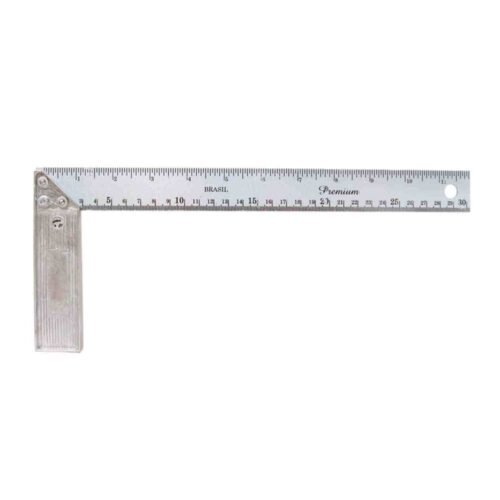 ESQUADRO 12 30CM CB/METALICO