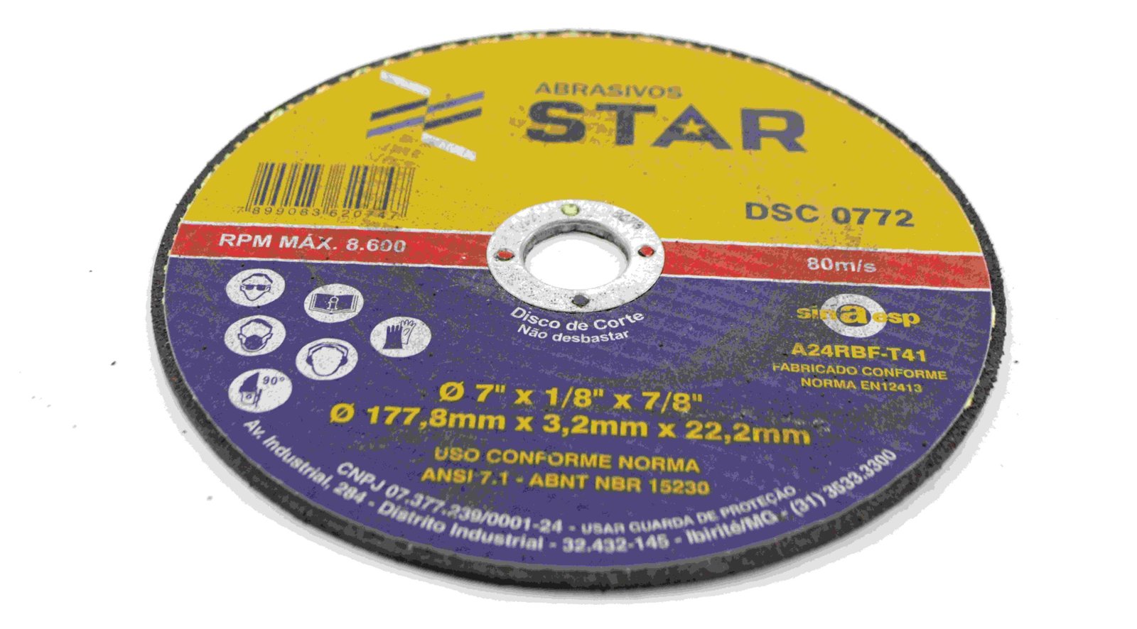 DISCO CORTE 07 X 1/8 X 7/8″ 1T 1