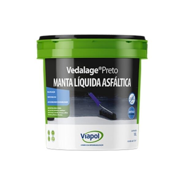 IMPERMEABILIZANTE 03,6L VEDALAJE PRETO