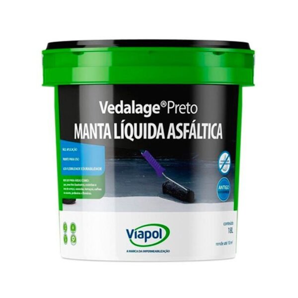 IMPERMEABILIZANTE 18,0L VEDALAJE PRETO