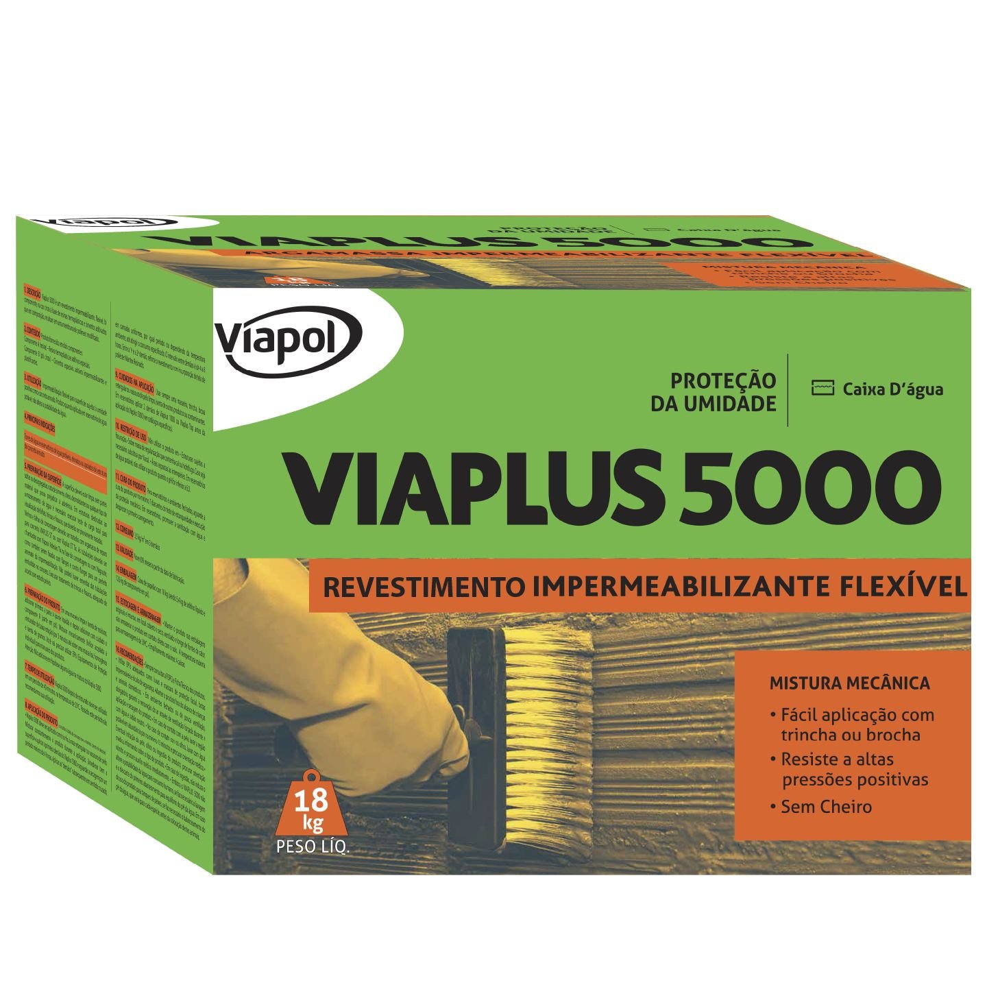 ARGAMASSA POLIMERICA 18KG VIAPLUS 5000 1