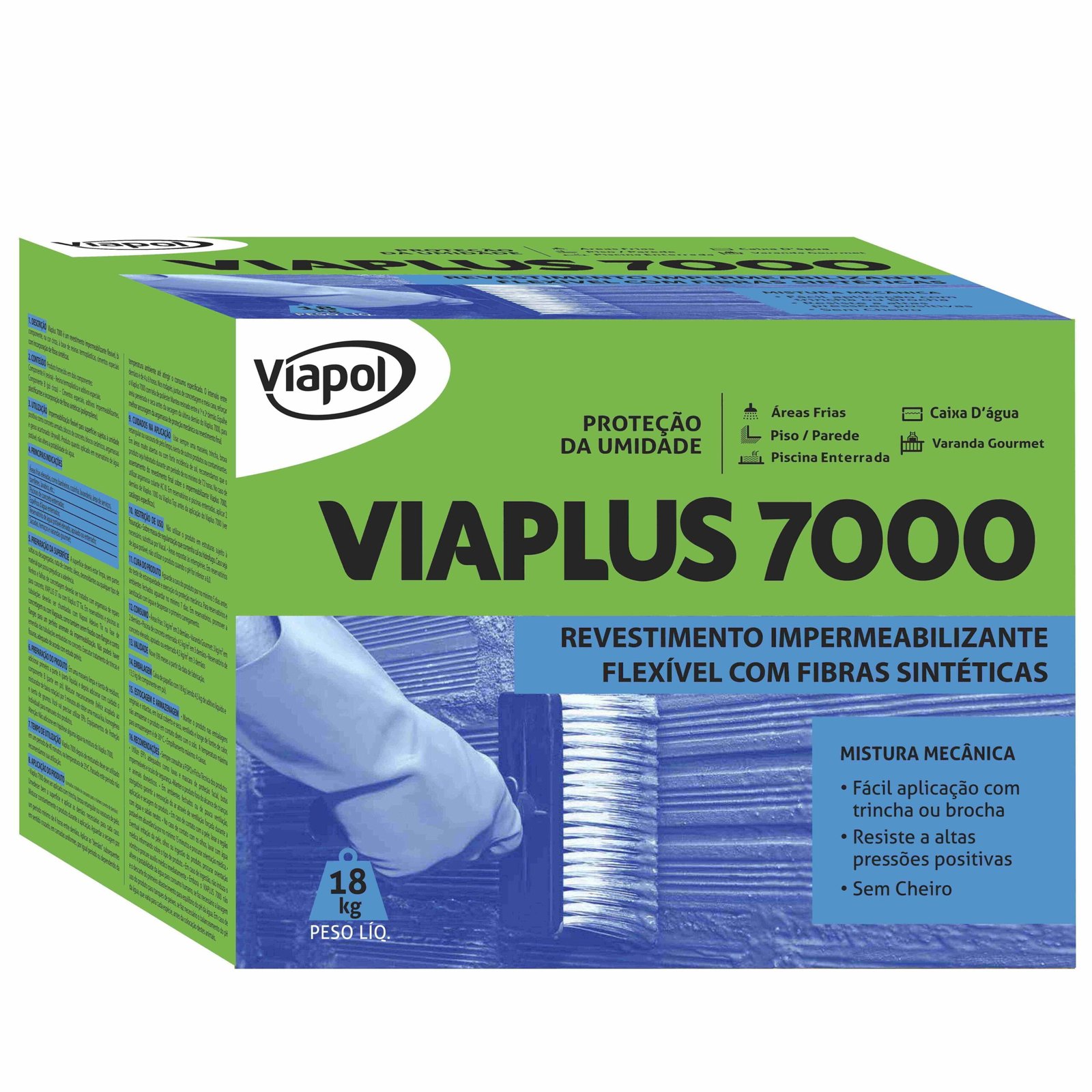 ARGAMASSA POLIMERICA 18KG VIAPLUS 7000