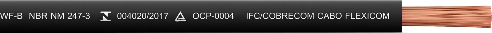 FIO CABO FLEXÍVEL 1X06,0MM 100MT PTO