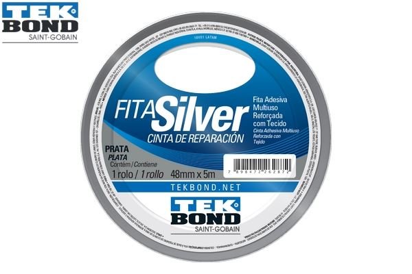 FITA ADESIVA SILVER TAPE 48MMX25MT PRATA