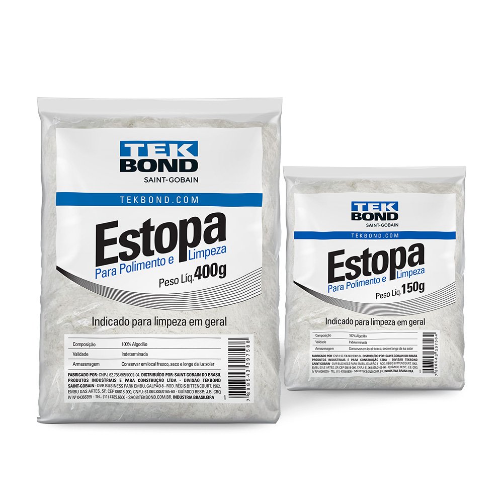 ESTOPA P/ LIMPEZA E POLIMENTO 400G