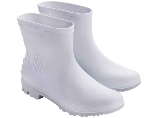 BOTA PVC CANO CURTO BCA S/ FORRO 41