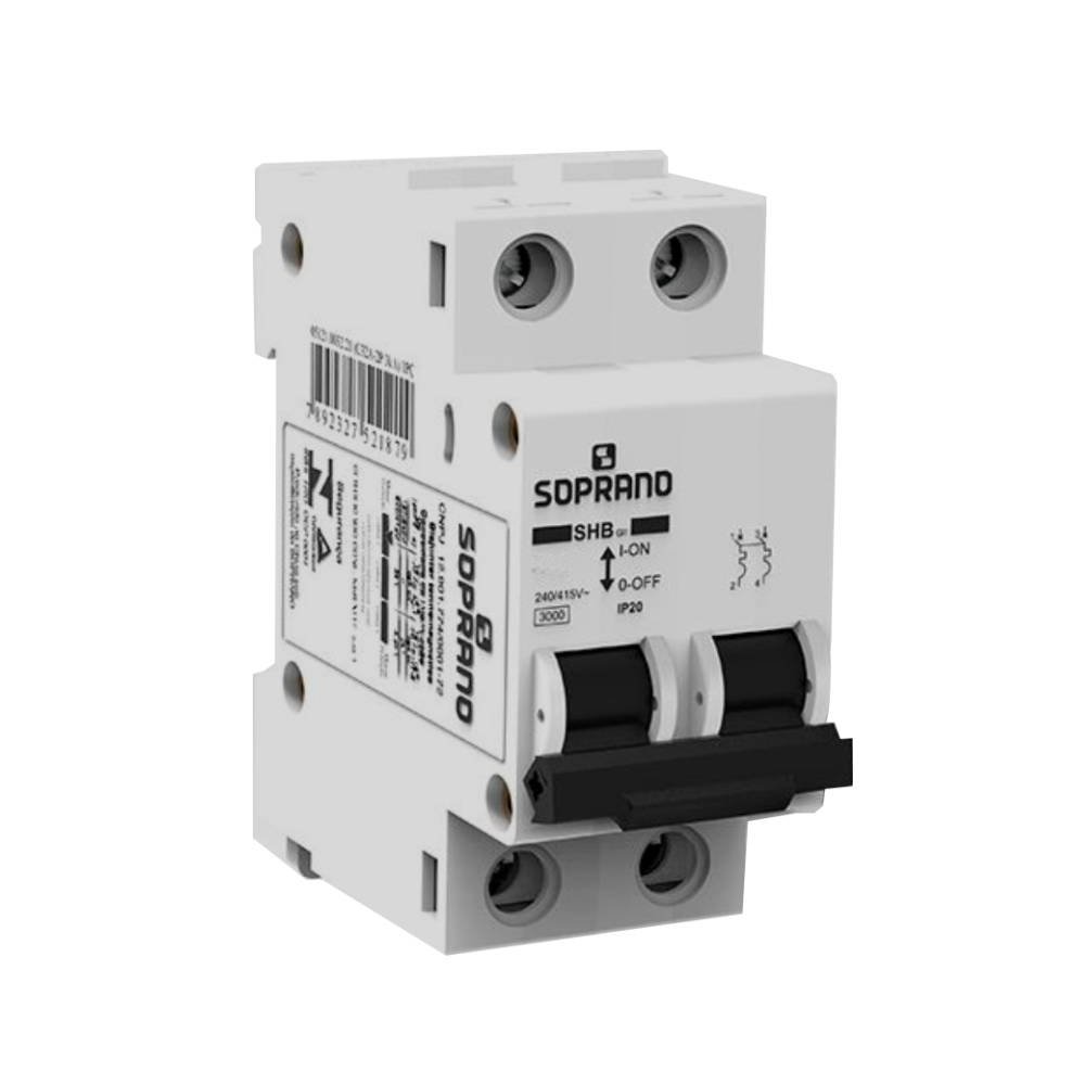 DISJUNTOR 2 BIPOLAR DIN 40A BCO CEMIG