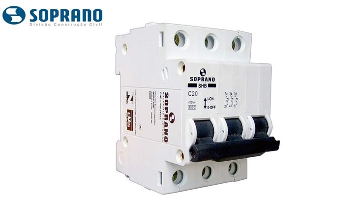 DISJUNTOR 3 TRIPOLAR DIN 063A BCO CEMIG