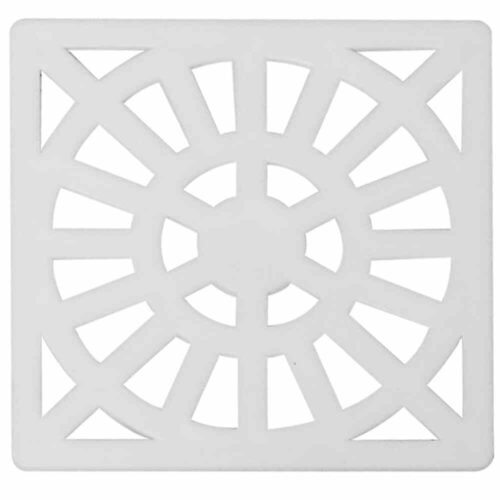 GRELHA PVC QUA 93MMX93MM CANT VAZADO BCA